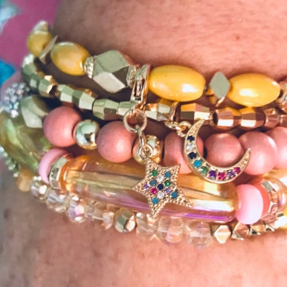 ERIMISH BRACELETS ⭐️New SUMMER ARRIVAL SUNNY GALAXY CHARM SPECIALTY STACK ⭐️ NWT - Picture 5 of 13